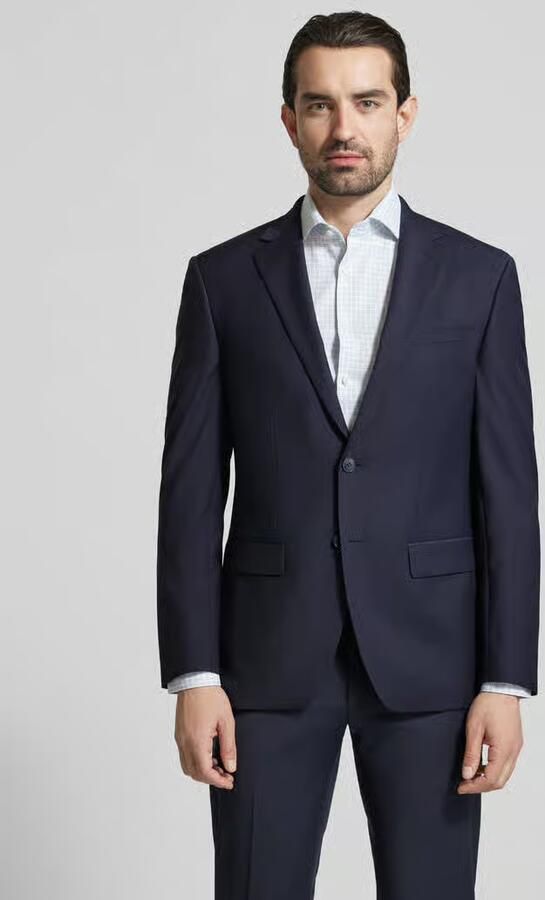 HECHTER PARIS slim fit 2-knoops colbert met klepzakken - Foto 3