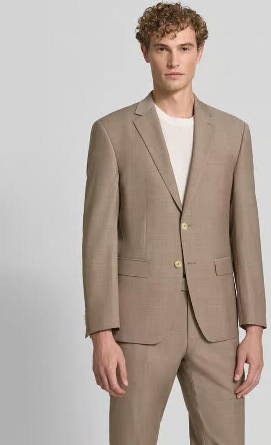 HECHTER PARIS Slim fit pak van scheerwolmix - Foto 3