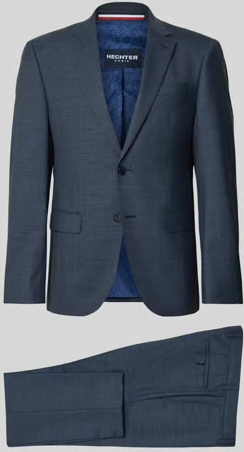 HECHTER PARIS Slim fit pak van scheerwolmix