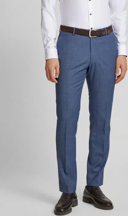 HECHTER PARIS Slim fit pantalon met persplooien - Foto 3