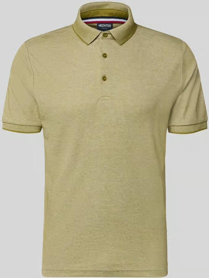 HECHTER PARIS slim fit poloshirt met labeldetail - Foto 2