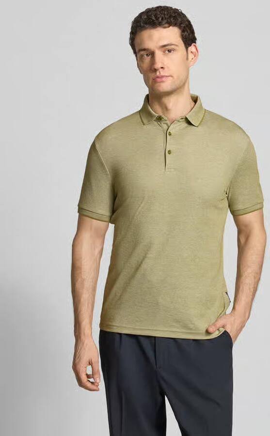 HECHTER PARIS slim fit poloshirt met labeldetail - Foto 4