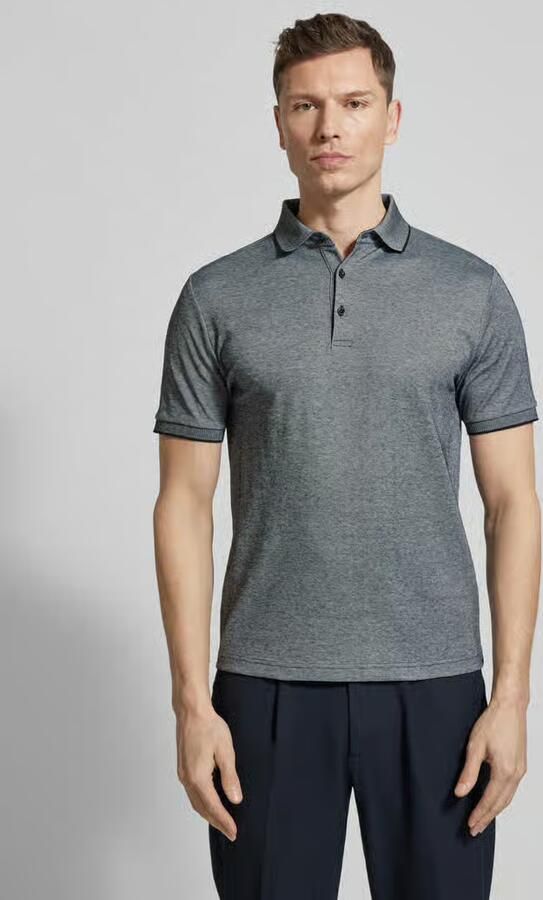 HECHTER PARIS slim fit poloshirt met labeldetail - Foto 3