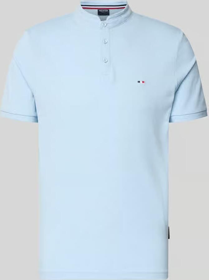 HECHTER PARIS slim fit poloshirt met opstaande kraag
