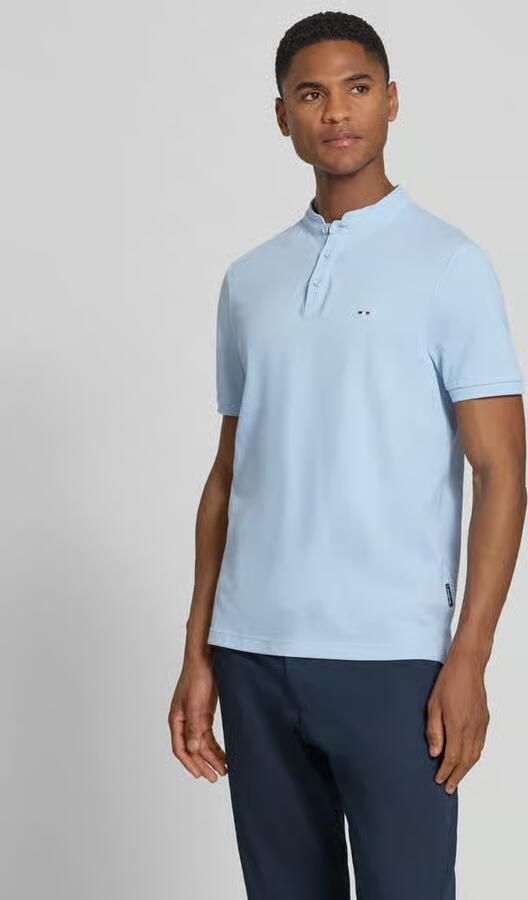 HECHTER PARIS slim fit poloshirt met opstaande kraag - Foto 3