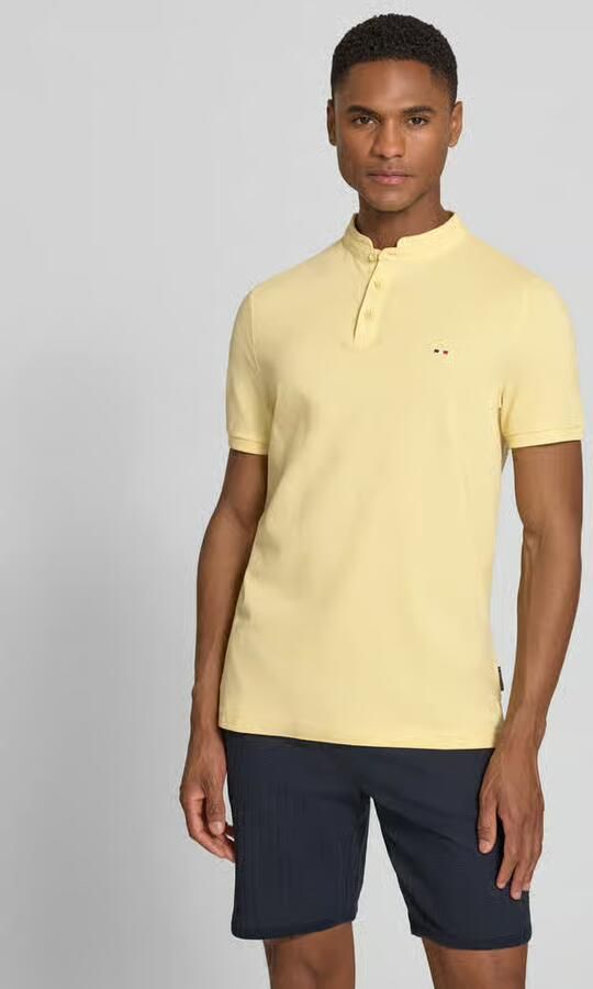 HECHTER PARIS slim fit poloshirt met opstaande kraag - Foto 2