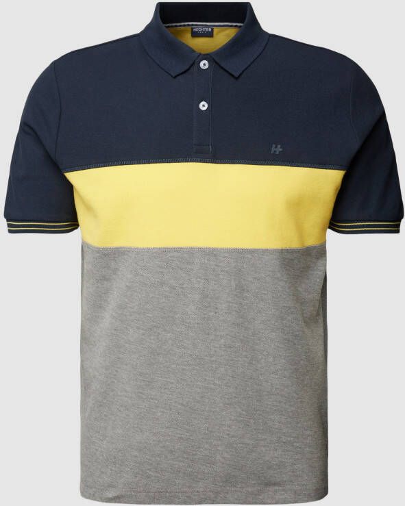 HECHTER PARIS Poloshirt in colour-blocking-design