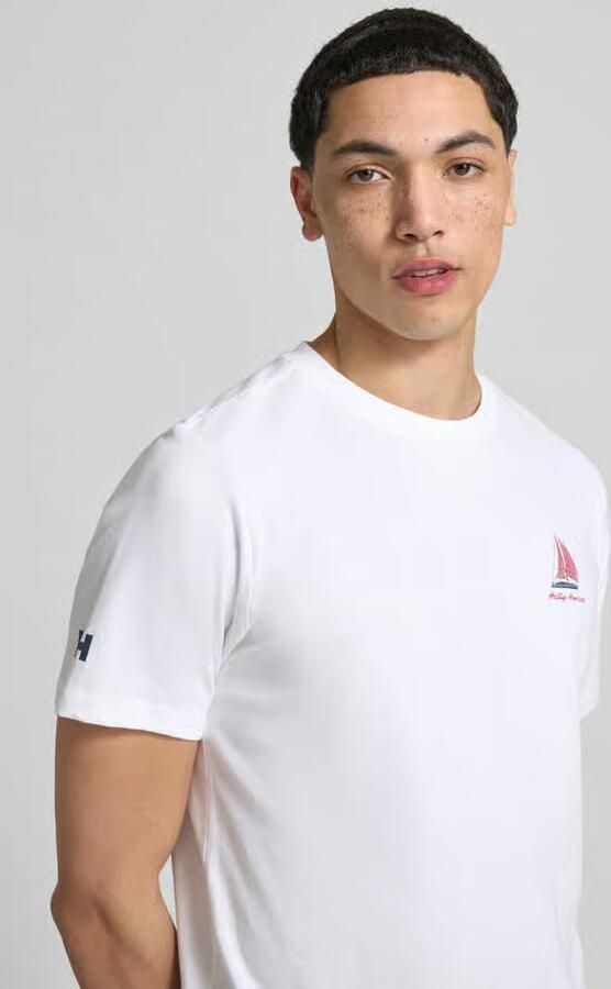 Helly Hansen t-shirt met logo- en motiefprint model 'SHORELINE'