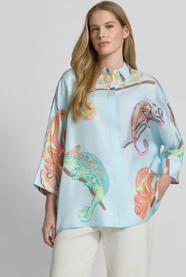 HERZENS Blouse met overhemdkraag en 3 4-mouw - Foto 2