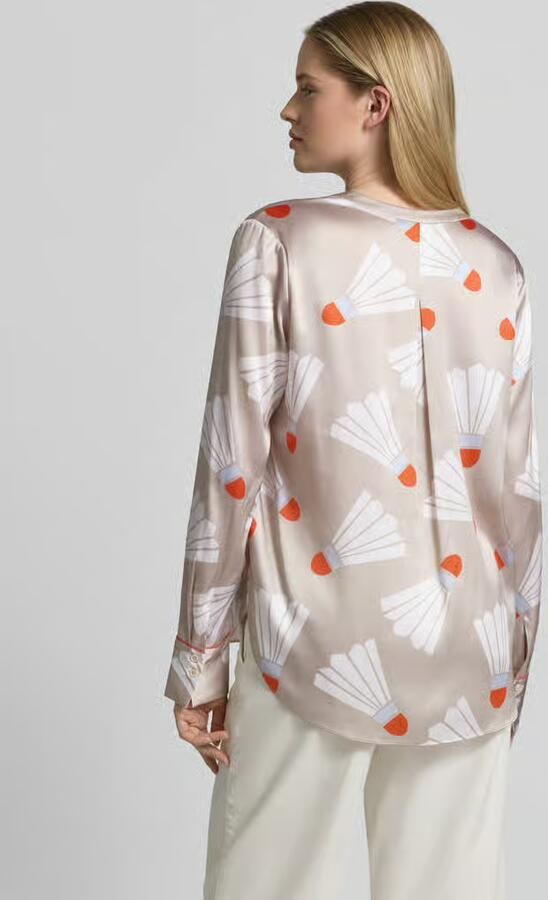HERZENS Blouse met tuniekkraag en afgeronde zoom - Foto 3
