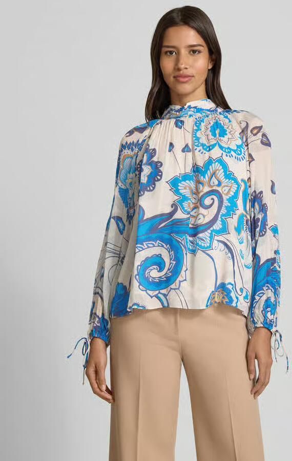 HERZENS Blouseshirt met opstaande kraag - Foto 2