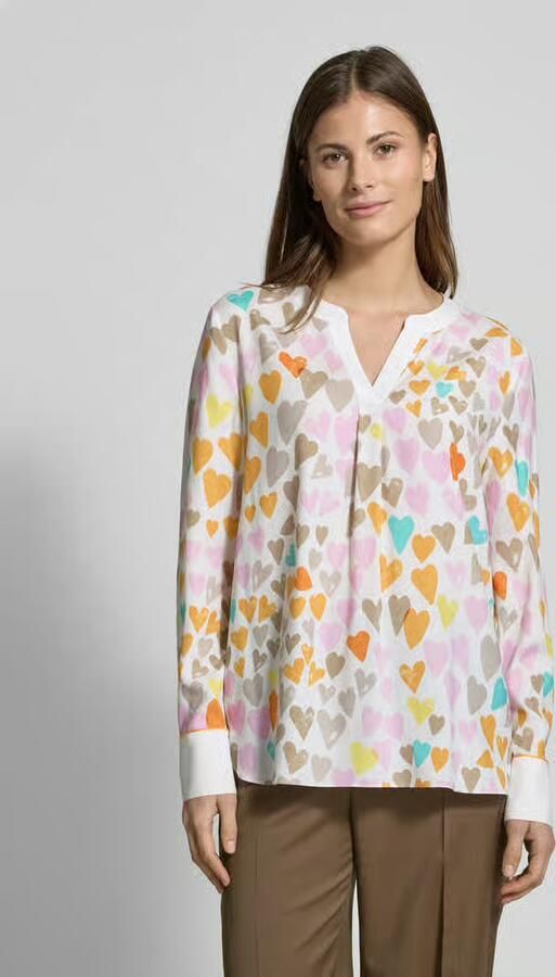 Herzensangelegenheit Blouseshirt van een mix van zijde en elastaan - Foto 2