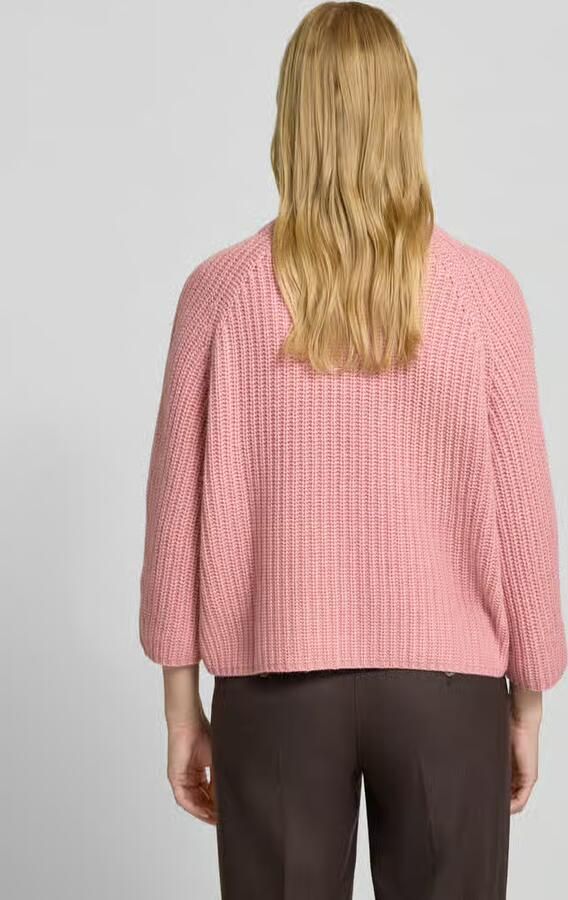 HERZENS Gebreide pullover van een mix van wol en kasjmier