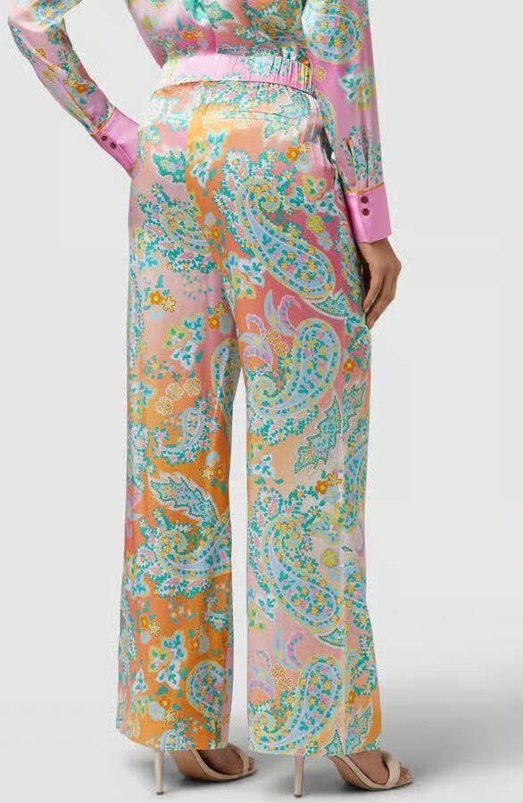 Herzensangelegenheit Stoffen broek met paisleymotief - Foto 2