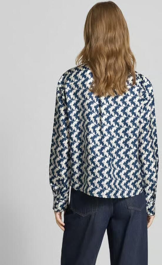 Herzensangelegenheit Overhemdblouse van pure zijde