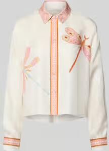 HERZENS regular fit blouse in all-over look