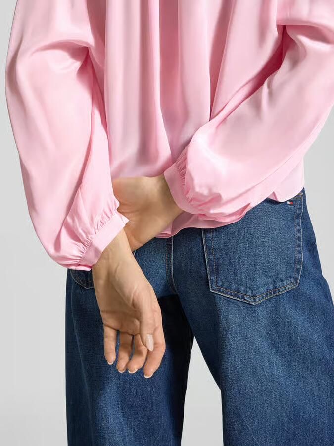 HERZENS Regular fit blouse met V-hals