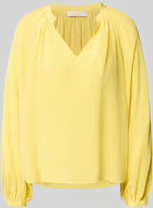 HERZENS Regular fit blouse met V-hals