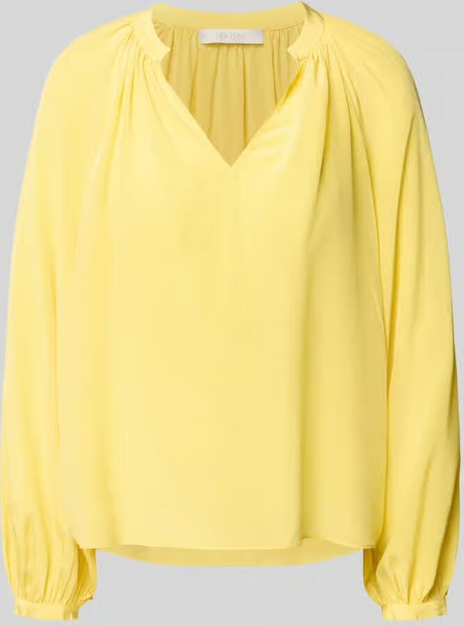 HERZENS Regular fit blouse met V-hals