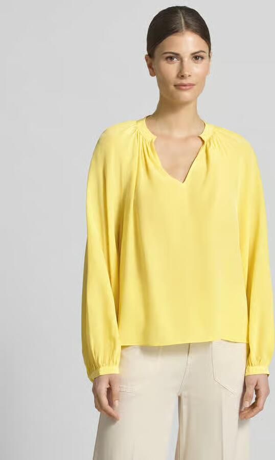 HERZENS Regular fit blouse met V-hals - Foto 3