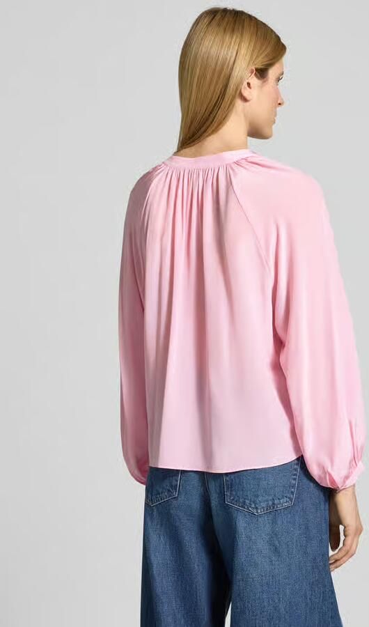 HERZENS Regular fit blouse met V-hals - Foto 4