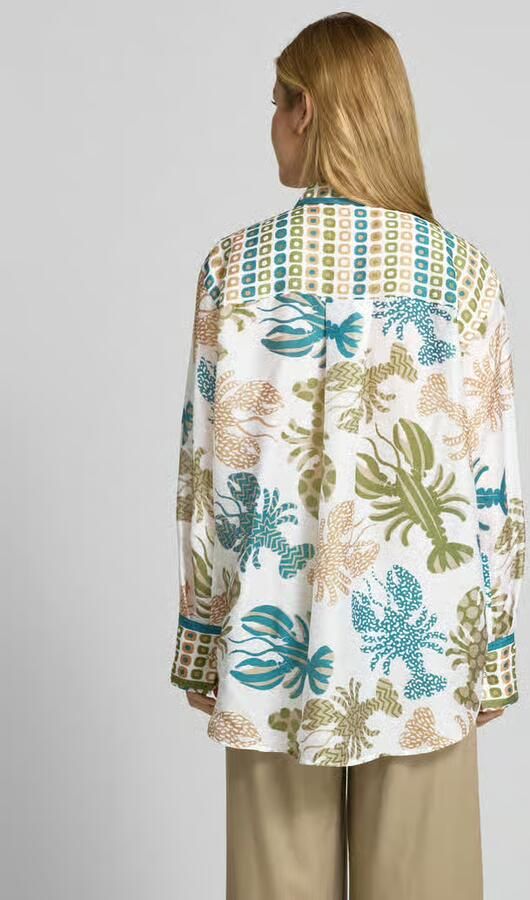 Herzensangelegenheit Regular fit blouse met blinde knoopsluiting
