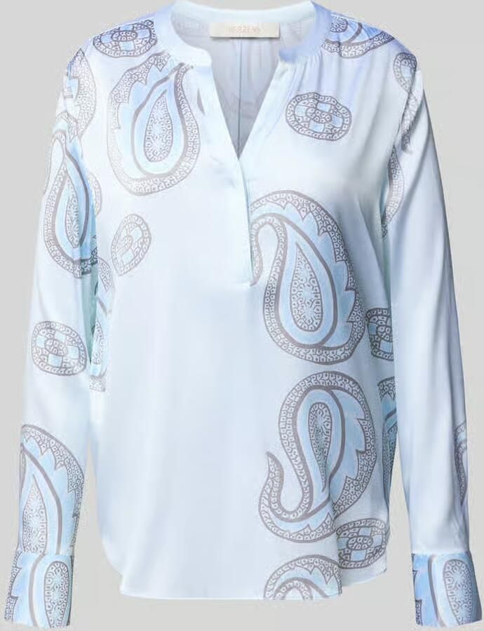 HERZENS regular fit blouse van zijdemix