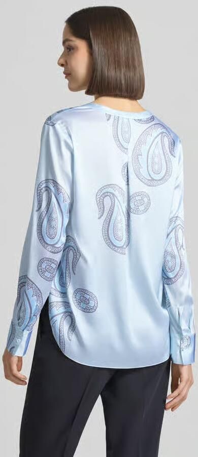 HERZENS regular fit blouse van zijdemix