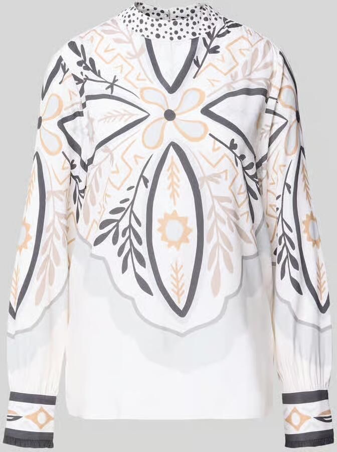 HERZENS Regular fit blouse van zijdemix - Foto 2