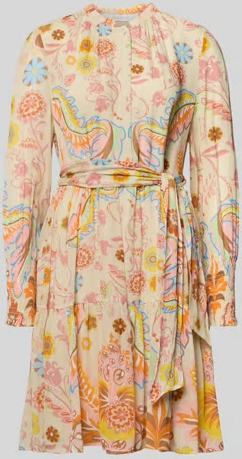 HERZENS Regular fit jurk met all-over bloemenprint - Foto 2