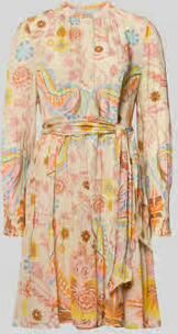 HERZENS Regular fit jurk met all-over bloemenprint