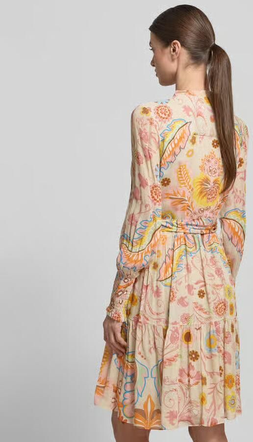 HERZENS Regular fit jurk met all-over bloemenprint - Foto 3