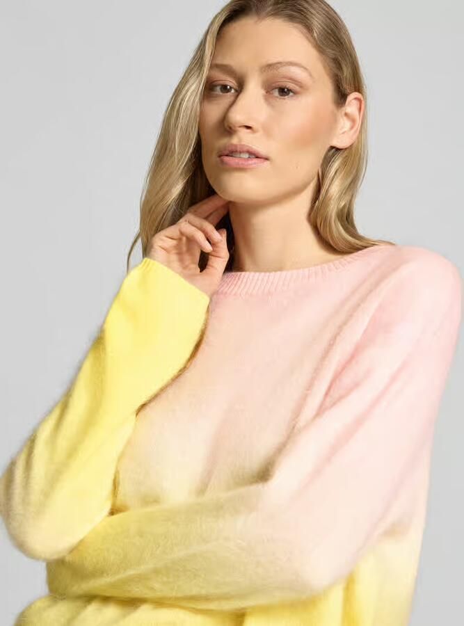 HERZENS regular fit pullover van kasjmiermix in tricotlook - Foto 2