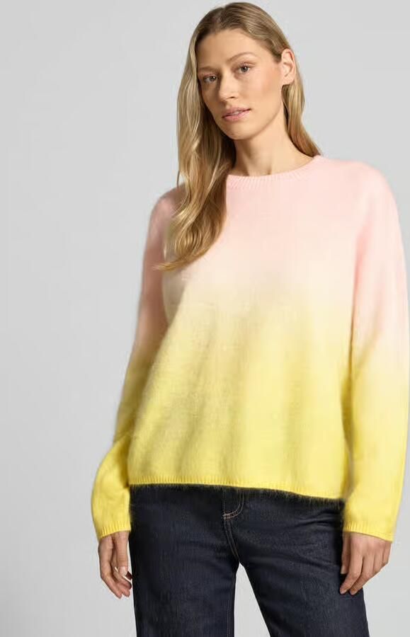 HERZENS regular fit pullover van kasjmiermix in tricotlook - Foto 4