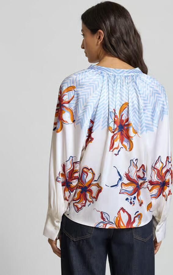 Herzensangelegenheit Regular fit blouse met tuniekkraag