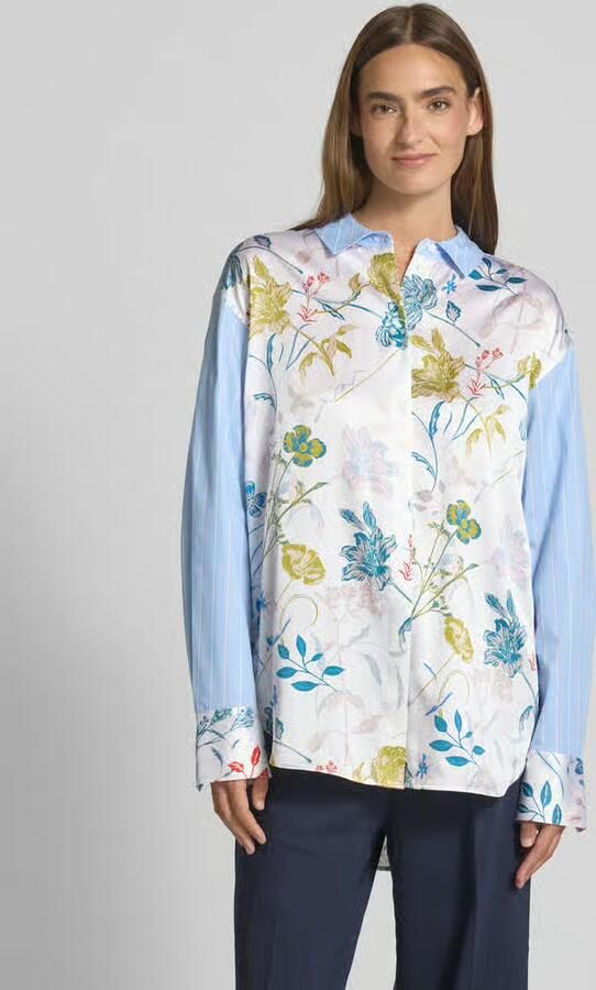 Herzensangelegenheit Relaxed fit overhemdblouse van puur katoen - Foto 2