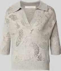 HERZENS relaxed fit pullover van escorial-wolmix met kasjmiermix