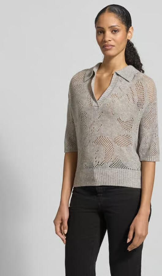 HERZENS relaxed fit pullover van escorial-wolmix met kasjmiermix - Foto 3