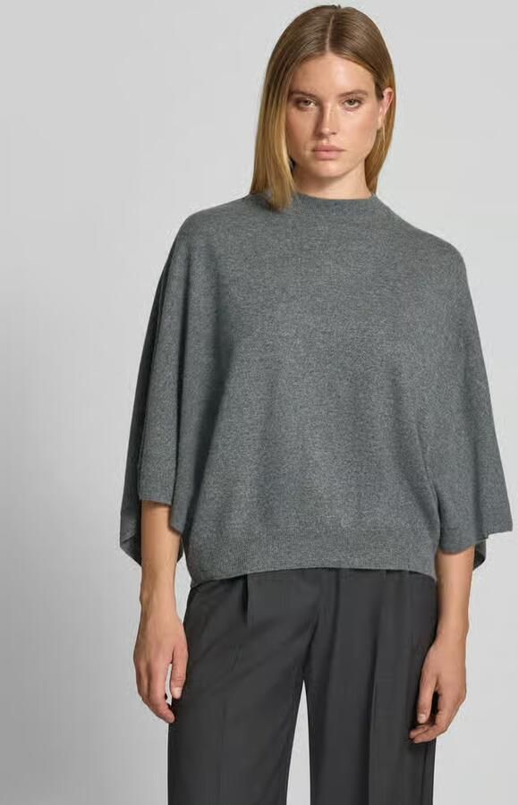 HERZENS relaxed fit pullover van puur kasjmier in tricotlook