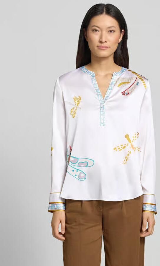 HERZENS relaxed fit tuniek-blouse met all-over motiefprint - Foto 2