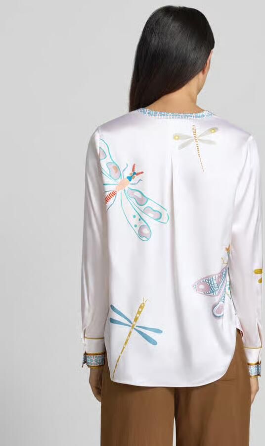 HERZENS relaxed fit tuniek-blouse met all-over motiefprint - Foto 3