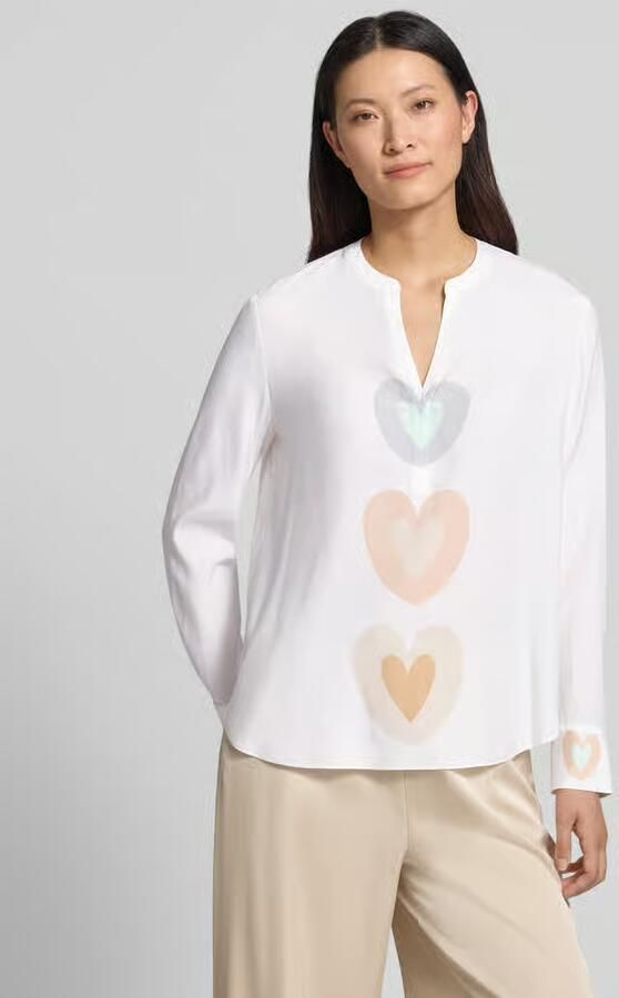 HERZENS relaxed fit tuniek-blouse met all-over motiefprint - Foto 2