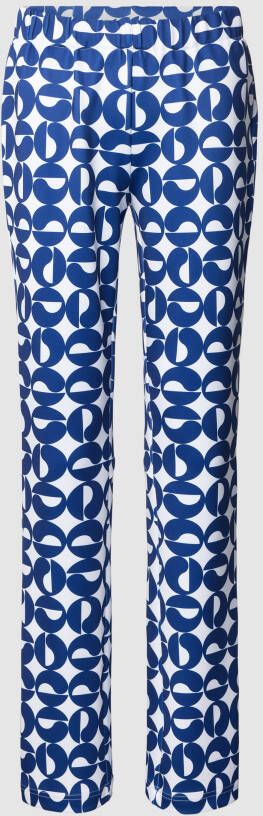 Herzensangelegenheit Stoffen broek met all-over motief