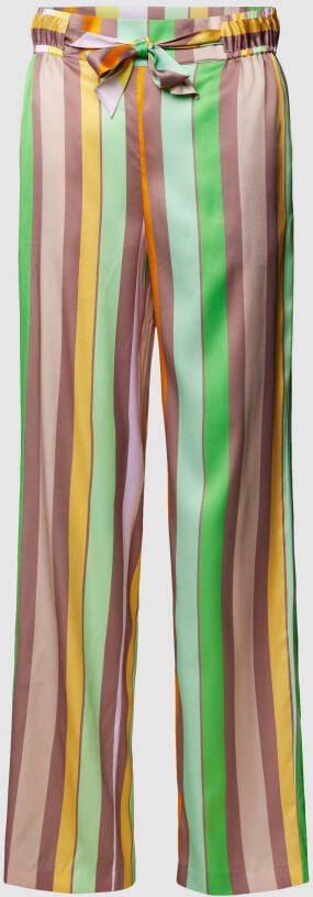 Herzensangelegenheit Stoffen broek met streepmotief