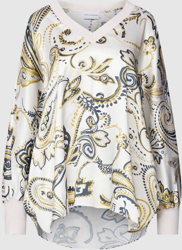 Herzensangelegenheit Zijden blouse met paisleymotief