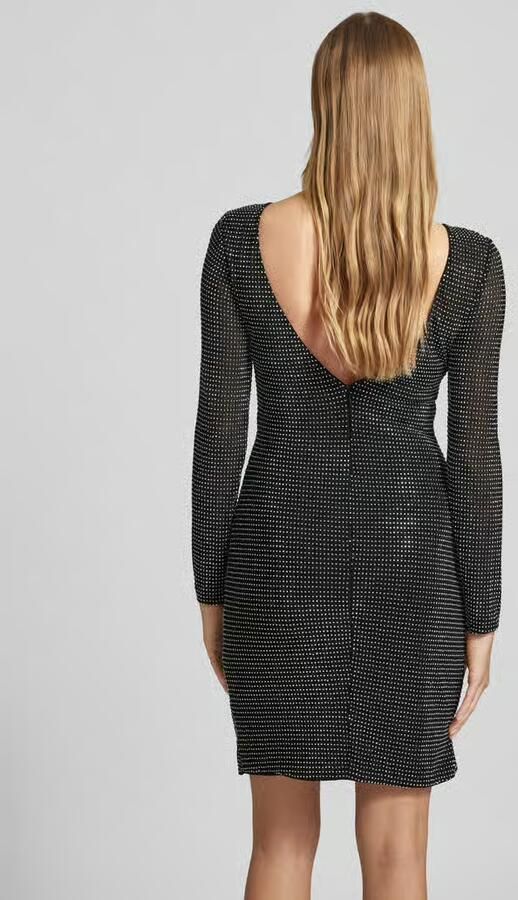 Hey Kyla Knielange cocktailjurk met strass-steentjes