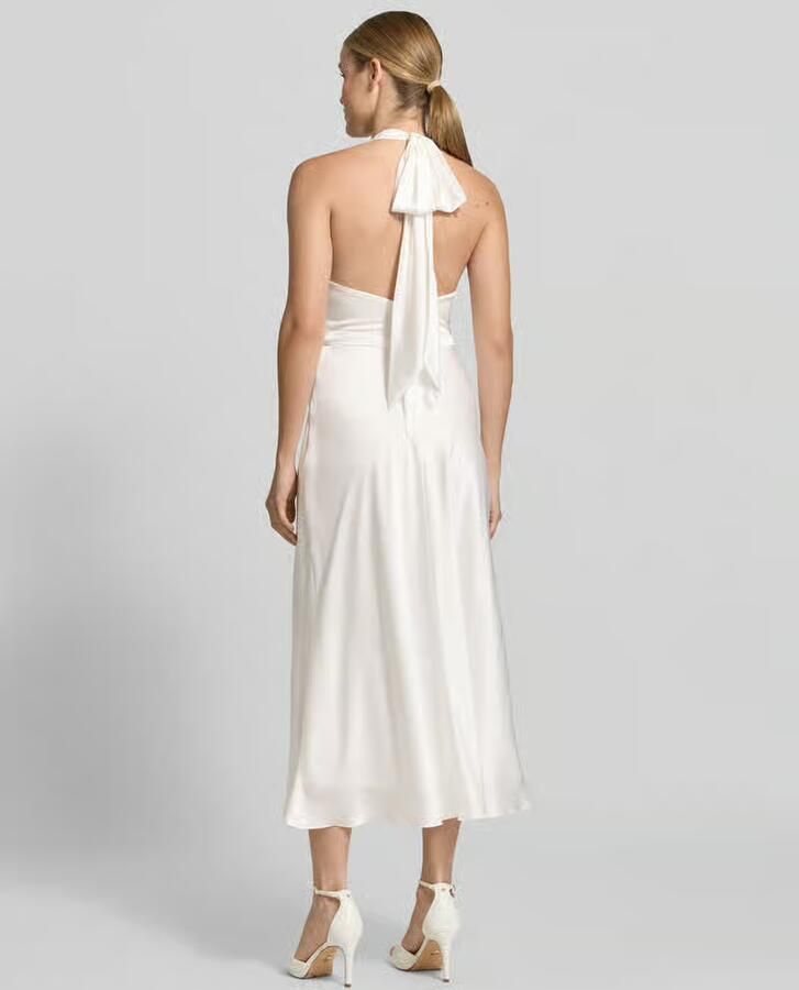 Hey Kyla slim fit midi-jurk van satijn - Foto 2