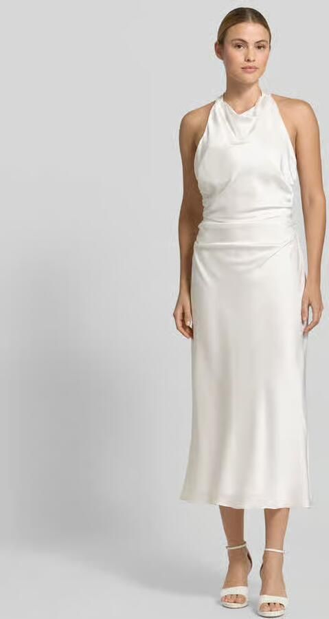 Hey Kyla slim fit midi-jurk van satijn - Foto 3