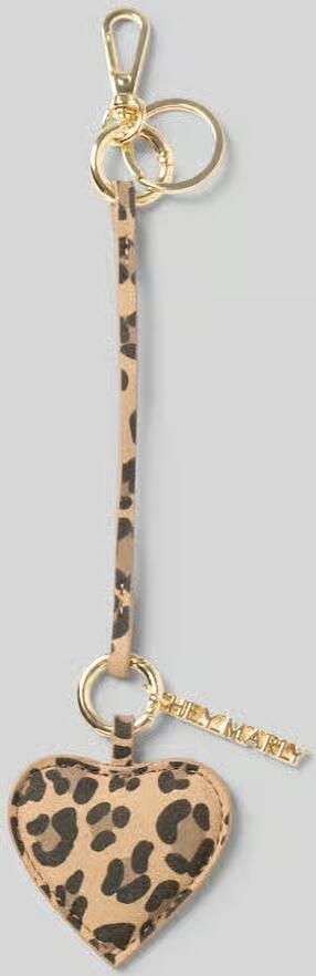 Hey Marly Sleutelhanger in all-over dierenprint model 'Heart' - Foto 2