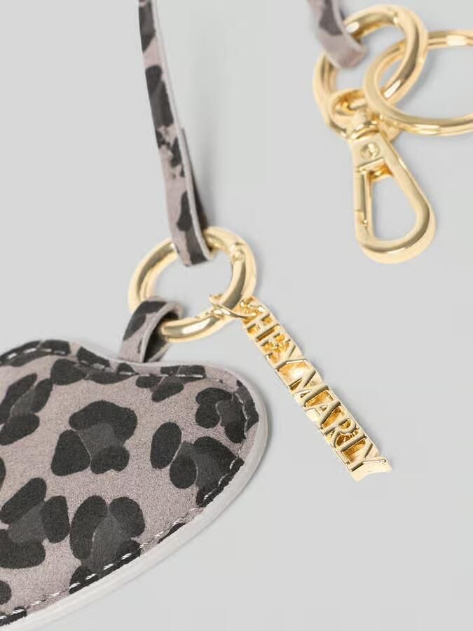 Hey Marly Sleutelhanger met all-over dierenprint model 'Heart'